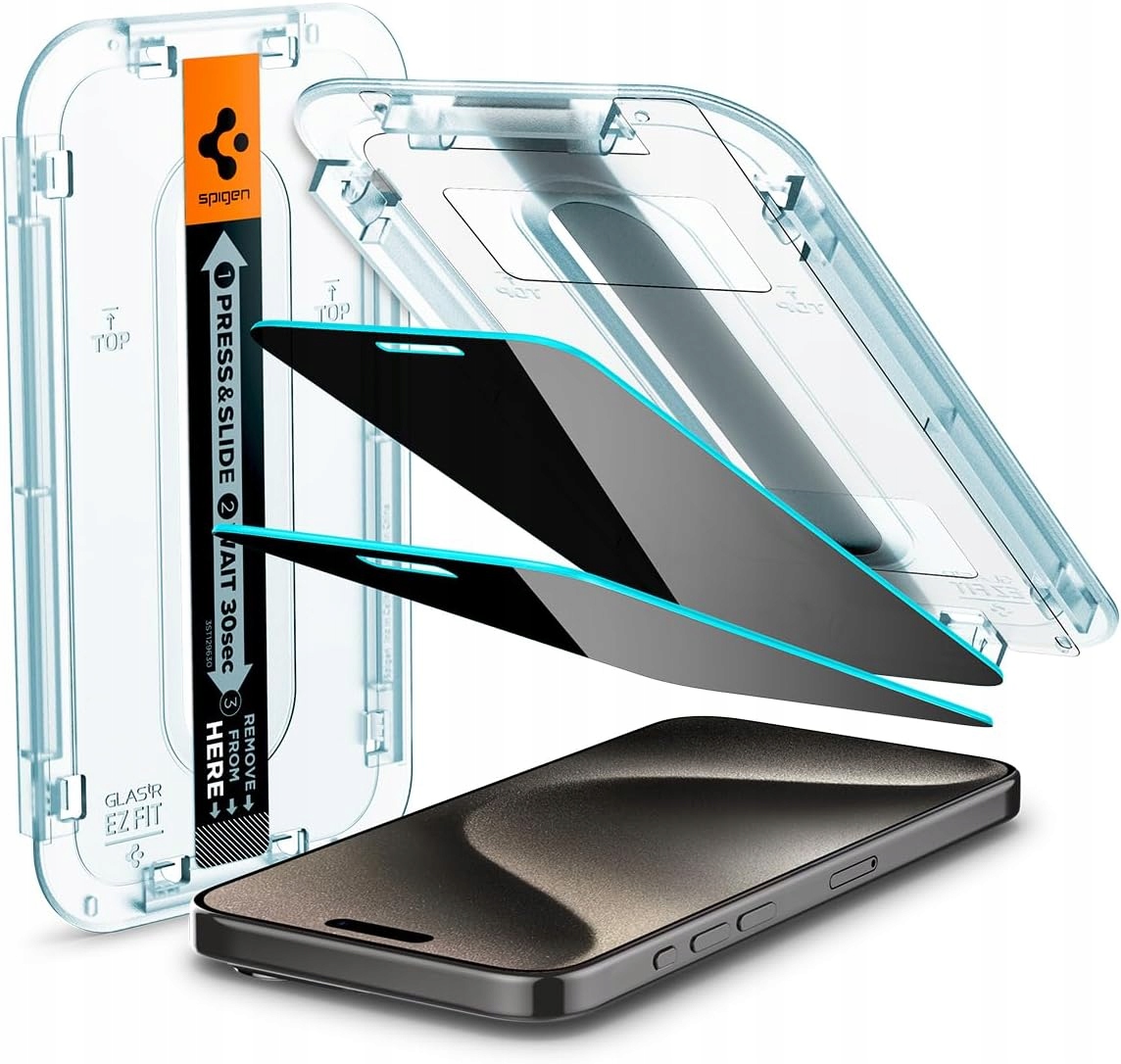 Tvrdené sklo Spigen pre Apple iPhone 15 Pro Max 2 ks.